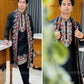 Regal BLACK  Silk Kurta Set With Dupatta