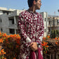 WINE KURTA WITH PANT WITH DUPATTA